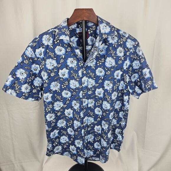 UNTUCKit Monreale Floral Short Sleeve Shirt M 100% Cotton Mauritius - Picture 1 of 5